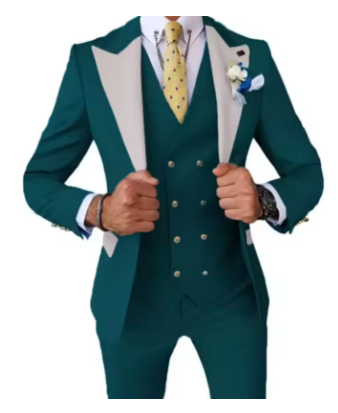 Men's Formal 3Piece Slim Fit Suit Blazer Vest And Pants Classical Style Groomsman Tuxedo Wedding dresses Formal Party Set Prom